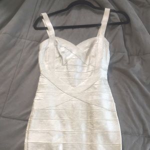 Silver bandage dress